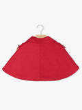 Little Princess World Girls Red Double-Breasted Short Cape