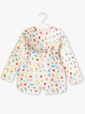 Little Princess World Girls Hooded Cartoon Fruit Print Jacket