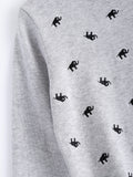 Little Princess World Elephant Pattern Pullover Sweater