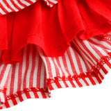 Little Princess World Cute Striped Bowknot  Dress