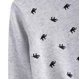 Little Princess World Elephant Pattern Pullover Sweater