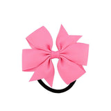 Little Princess World Fashion 1pc Colorful Ribbon Bow Elastic Hair Bands 20 Colors Cute Rope Hair Accessories Gift