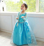 Little Princess World Girls Elsa Dress Costume Princess Anna Dresses Cosplay Party Summer Baby Kids Children Fancy Baby Girl Clothes elza vestidos