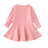 Little Princess World Girls Dress princess Autumn Kids Dresses for Baby Girls clothes Long Petal Sleevel solid Children Clothing 1-4Y