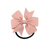 Little Princess World Fashion 1pc Colorful Ribbon Bow Elastic Hair Bands 20 Colors Cute Rope Hair Accessories Gift