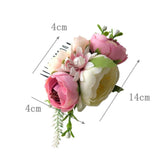 Little Princess World Artificial Flower Leaves Hair Clips