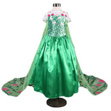 Little Princess World Girls Elsa Dress Costume Princess Anna Dresses Cosplay Party Summer Baby Kids Children Fancy Baby Girl Clothes elza vestidos