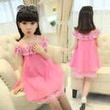 Little Princess World Chiffon Party Prom Pearl Dress