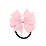 Little Princess World Fashion 1pc Colorful Ribbon Bow Elastic Hair Bands 20 Colors Cute Rope Hair Accessories Gift