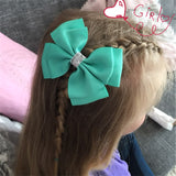 Little Princess World Shining Hair Bows With Clip Hairpins