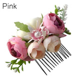 Little Princess World Artificial Flower Leaves Hair Clips