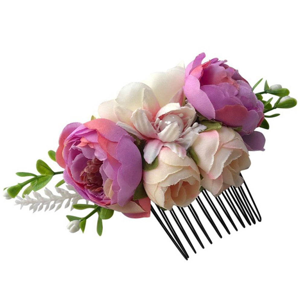 Little Princess World Artificial Flower Leaves Hair Clips