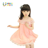 Little Princess World Chiffon Party Prom Pearl Dress