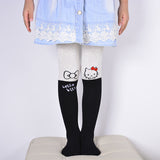 Little Princess World DreamShining Cartoon Cat Patchwork  Tights