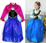 Little Princess World Princess Elsa Anna Party Dresses