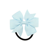 Little Princess World Fashion 1pc Colorful Ribbon Bow Elastic Hair Bands 20 Colors Cute Rope Hair Accessories Gift