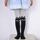 Little Princess World DreamShining Cartoon Cat Patchwork  Tights