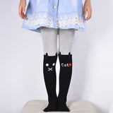 Little Princess World DreamShining Cartoon Cat Patchwork  Tights