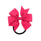 Little Princess World Fashion 1pc Colorful Ribbon Bow Elastic Hair Bands 20 Colors Cute Rope Hair Accessories Gift